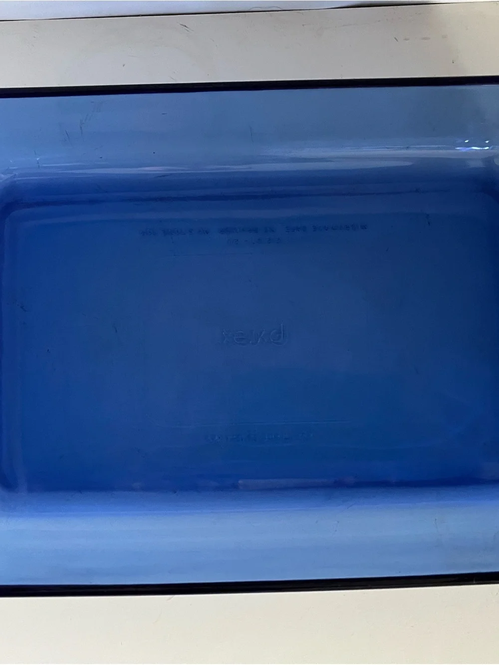 Pyrex Cobalt Blue Rectangular Glass Baking Dish 2.2 qt 2 l